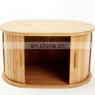 Bamboo Bread Box Hot Selling Premium Kitchen Freshness Preservation Bamboo Box Home Storage & Organization Pantry Organizer