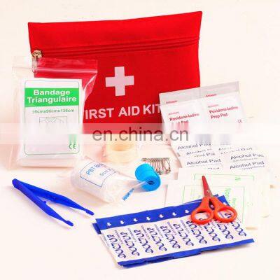 12pc Driving Traveling Outdoor Tactical First Aid Bag Home Using Emergency Sports Red Portable First Aid Kit