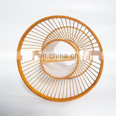 Supplier High Quality Bamboo Chandelier Ceiling Lamp | Bamboo Pendant Light Woven Lampshade Vietnam photo-2