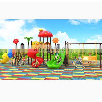 Hot sale simple plastic commercial kids outdoor playground equipment slides