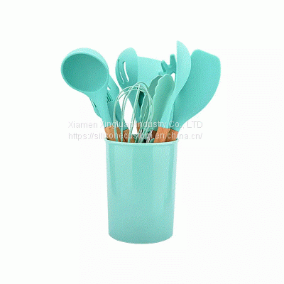 Silicone Kitchenware Cooking Utensils Set Heat Resistant Kitchen Non-Stick Cooking Utensils Baking Tools With Storage Box Tools photo-2