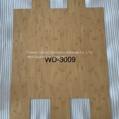 Guangdong stone plastic floor tile factory wood grain rubber back dry LVT floor PVC floor tile waterproof plastic sheet floor sticker