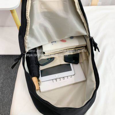 Factory Fashion Design Solid Color Comfortable Fabric Men's Backpack Laptop Backpack photo-5