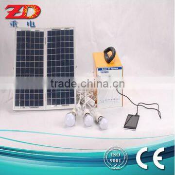 Intergreted compact portable home solar power system 12V12AH 100W DC series