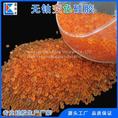 Orange Silica Gel 3-5mm Orange to Green Cobalt-free Color-changing Silica Gel photo-3