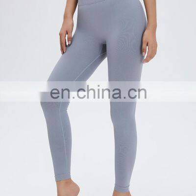 Top Selling Workout Leggings Pants High Waist Seamless Booty Lift Butt Scrunch Outdoor Gym Fitness Yoga Tights photo-5