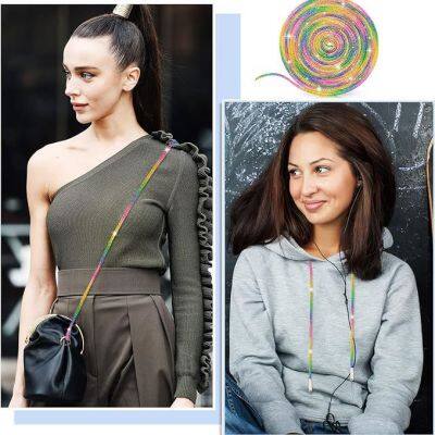 New Design Rhinestone Strips Crystal Rhinestone Rope for Sandal DIY Shoe Accessories photo-3