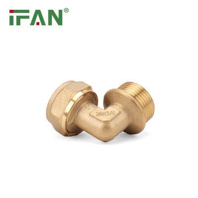 IFAN Manufacturer OEM PEX Brass Compression Fittings Male Elbow