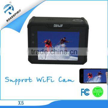 X5 Action Camera Manufacture Wholesale Wifi Sports Camera With 2" Screen And 170 Wide Degree