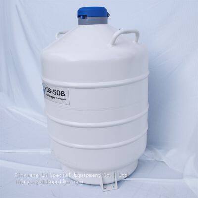 High Capacity Liquid Nitrogen Tank of Cryopreservation Cattle Cows Bull Animal Semen Yds-50