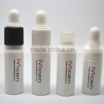 3ml 5ml decorated white glass bottle with plastic dropper