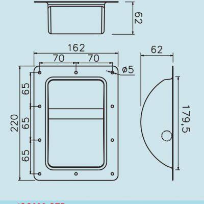 JSC098-STA Metal Square Speaker Bar Manijas Para Parlante Round Bar Handles photo-3