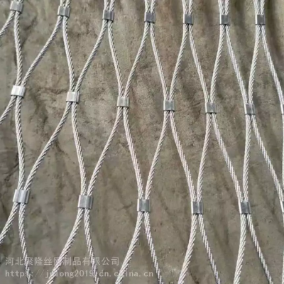 Stainless Steel/Galvanized Ferrule Woven Decorative Rope Wire Mesh