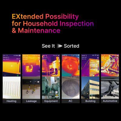 Professionelle Raythink EX10 Handheld Thermal Camera: 2,8-Zoll-Display und Laserpointer für die elektrische Wartung