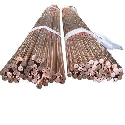Pure 99.99% Copper Bar Solid Copper Rod ASTM C11000 Copper Earth Rod