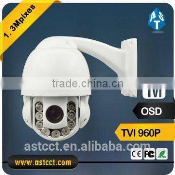 960P TVI Camera IR PTZ 10X zoom 70 Meter Sony CMOS Camera 1.3Megapixel TVI mini IR High Speed Dome Camera 100% Metal ip66