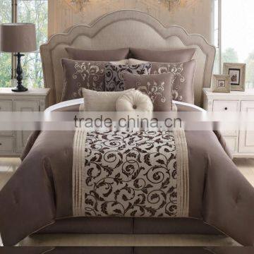 polyester flocked duvet cover comfortable comforter set