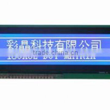 160x32 alphanumeric lcd display panel module with led backlit