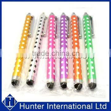 Rubber Printed Polka Dots Stylus Pen For Lumia 435
