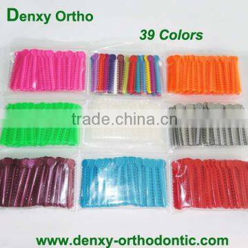 CE quality Transparent Dental Elastomer Orthordontic Ligature Tie