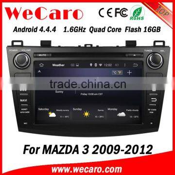 Wecaro Android 4.4.4 car dvd in dash for mazda 3 android dvd android 16GB Flash 2009-2012