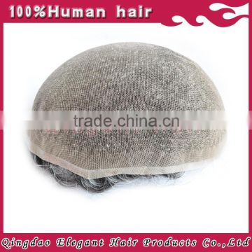 100% virgin remy top quality human hair toupee for men wholesale