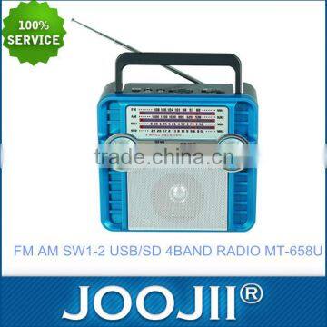 Portable Vintage Radio With am fm sw 4 Band