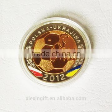 2015 newest die casting gold silver plated 3D indian silver coins