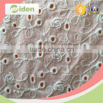 Cotton material garments trouser accessories embroidery lace fabric