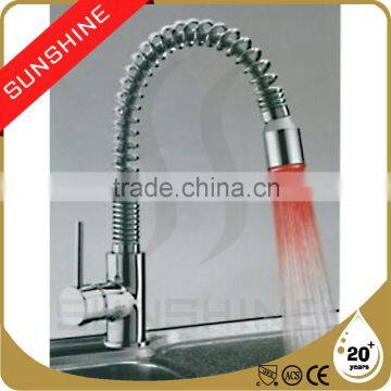 THD5025 Brass Body Single Hole Kitchen Faucet With Led Light