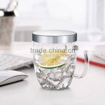 360ML High-end Drinking Glass Cup With Handle With Infuser In SAMADOYO China Supplies