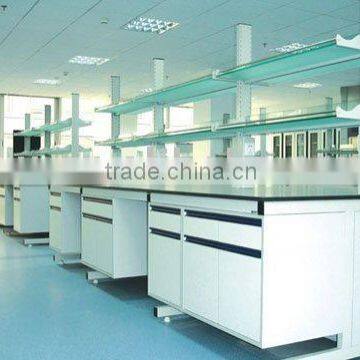 Steel wood laboratory central bench/table/lab furniture/lab central bench