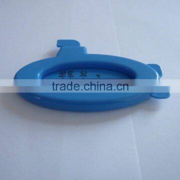 Baby Bath Plastic Water Thermometer w/ Blue Ship Design and Red Kerosene Filled Capillary Cheap Item Accurate Read Temperature photo-3