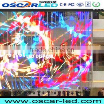 FULL COLOR led outdoor viewing transparent led glass display XR10 board curtain electronic transparent glass led display screen