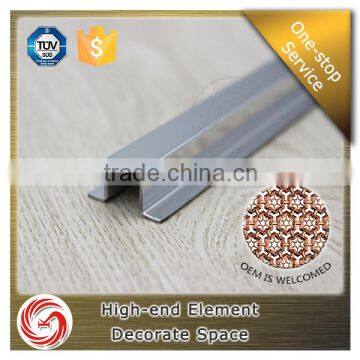 Easy install stainless steel tile listello trim for decorative wall