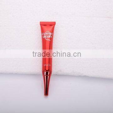 Needle nose cosmetic tube with various horn cap,eye cream plastic packaging tube with hot-stamping