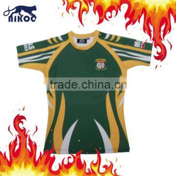 High qualitycustom sublimated striped rugby jerseys