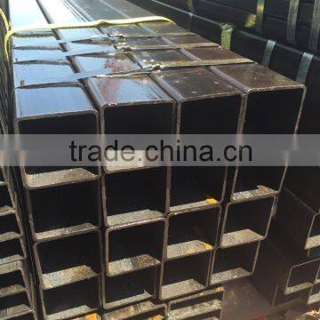 black MS square hollow steel tube