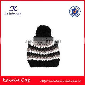 new design customized winter fashion cartoon jacquard weave kintting beanie hat