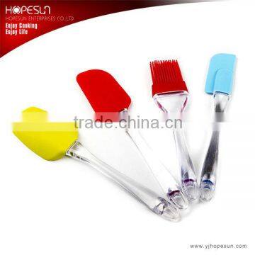 Heat Resistant Silicone Cooking Set Including Spatula Baking Spoon and Brush