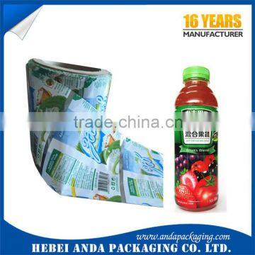 Plastic Bottle Label Printing / PVC Heat Shrink Film /shrink Wrap Bottle Labels photo-4