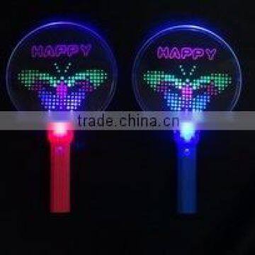 FLASHING LED light up toy round wand