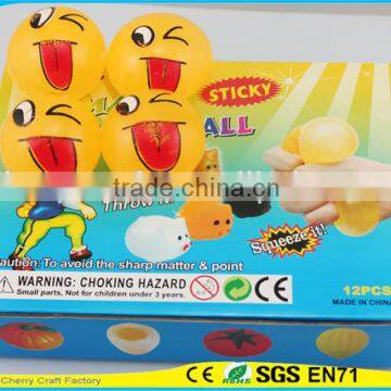 Hot Selling High Quality Novelty Design Emoji With Flying Kiss Face Splat Ball Toy photo-5