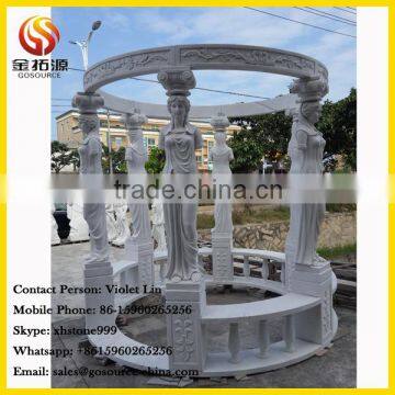 white marble garden gazebo