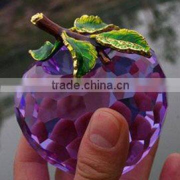 Purple color crystal apple