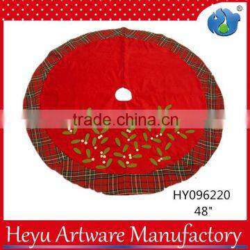 48" The olive branch Christmas tree skirts for Christmas decoration and gifts