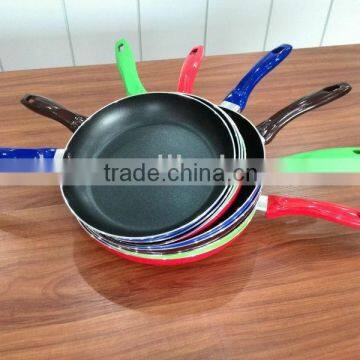 High Quality Colorful Aluminum Nonstick Cooking Pan Frying Pan Set Skillet Pizza Pan Egg Pan photo-3