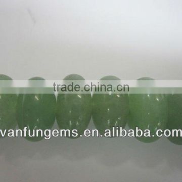 Natural stone green aventurine rondelle