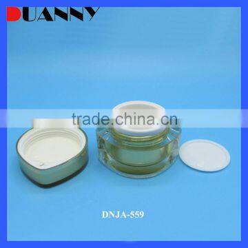 15G 30G 50G Diamond Acrylic Cosmetic Cream Jar With Lid