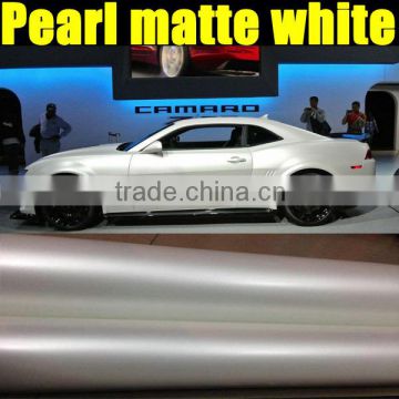 1.52*20m Popular pearl white stickers for diy\car wrap film with pearl ivory white